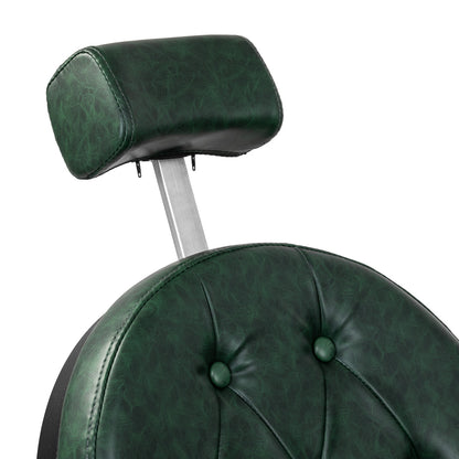 Fauteuil barbier Senator Vert (structure noire)