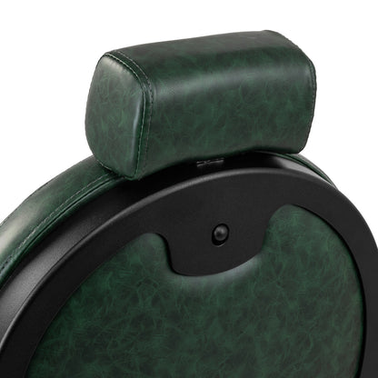 Fauteuil barbier Senator Vert (structure noire)