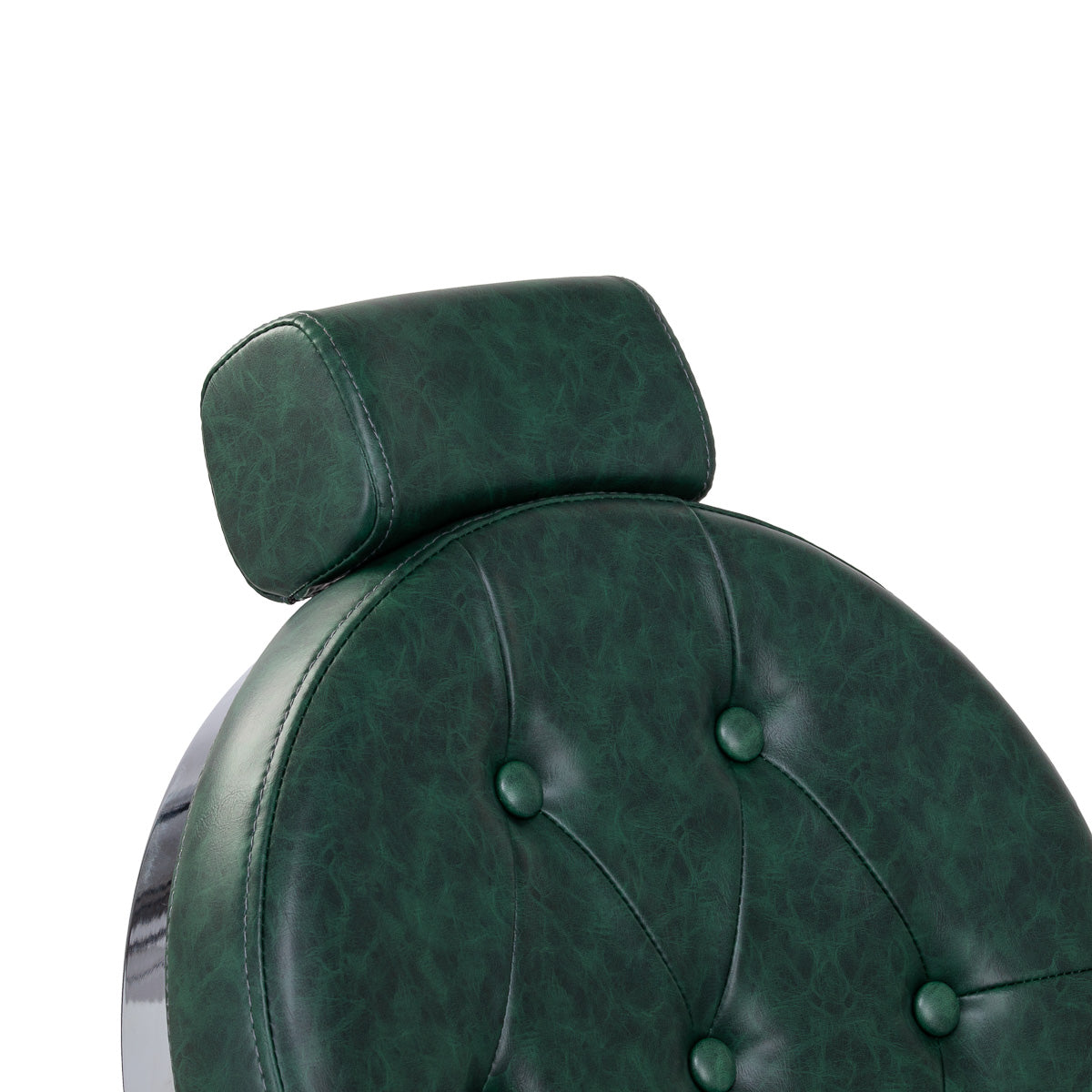 Fauteuil barbier Senator Vert (structure chromée)