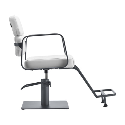 Fauteuil coiffeur Portiva Gris & Blanc
