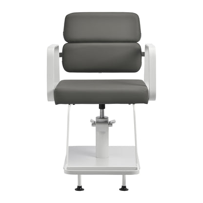 Fauteuil coiffeur Portiva Blanc & Gris