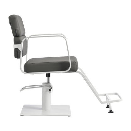 Fauteuil coiffeur Portiva Blanc & Gris