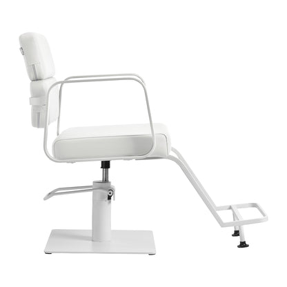 Fauteuil coiffeur Portiva Blanc & Blanc