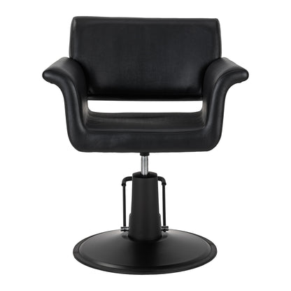 Fauteuil coiffeur Minimal Noir Base Noire