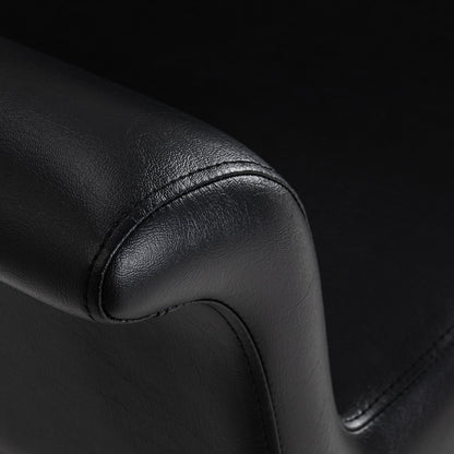 Fauteuil coiffeur Minimal Noir Base Noire