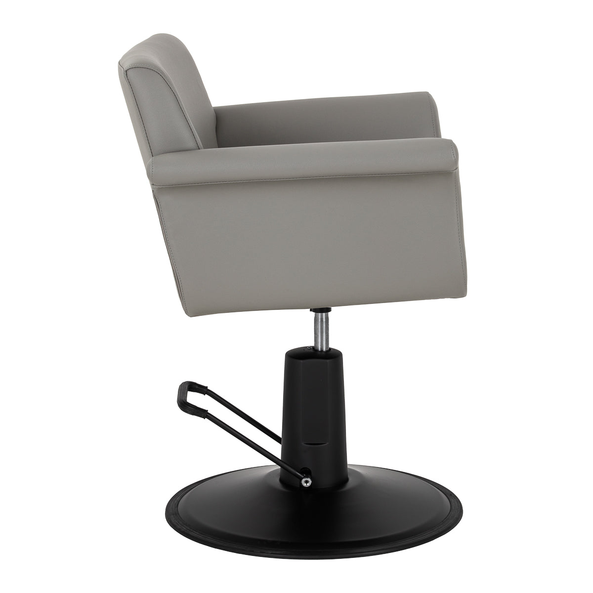 Fauteuil coiffeur Minimal Gris Base Noire