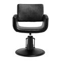 Fauteuil coiffeur Matira Noir (base noire)