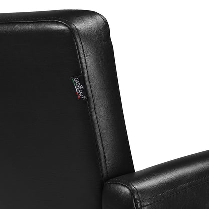Fauteuil coiffeur Matira Noir (base noire)