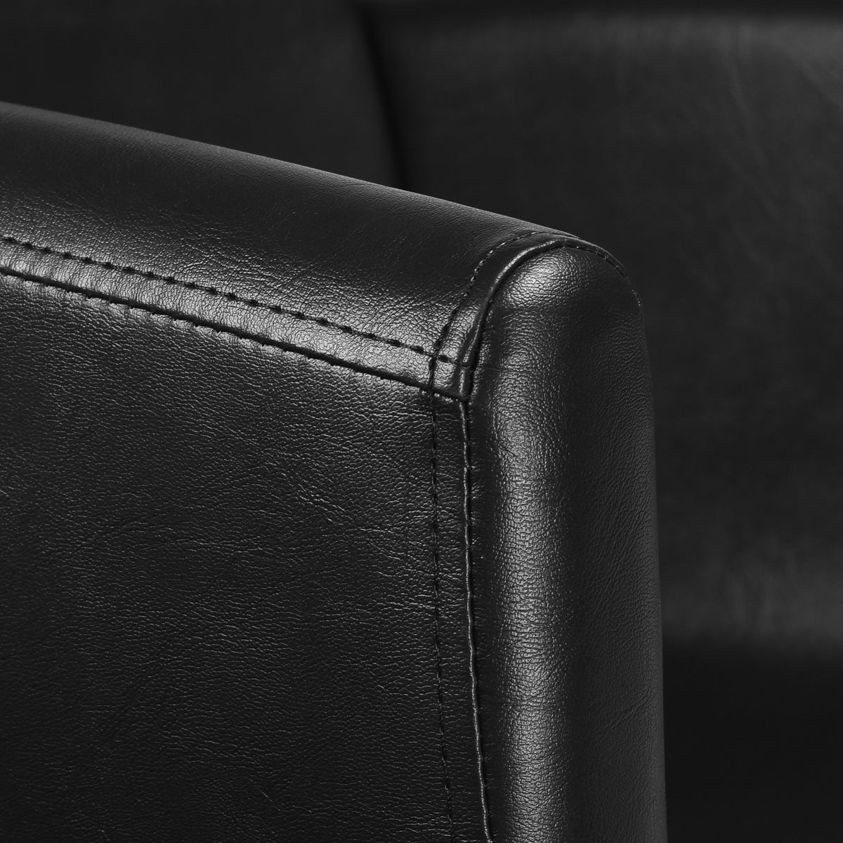 Fauteuil coiffeur Matira Noir (base noire)