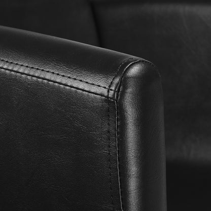 Fauteuil coiffeur Matira Noir (base noire)