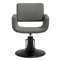 Fauteuil coiffeur Matira Gris (base noire)