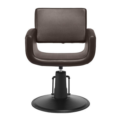 Fauteuil coiffeur Matira Brun (base noire)