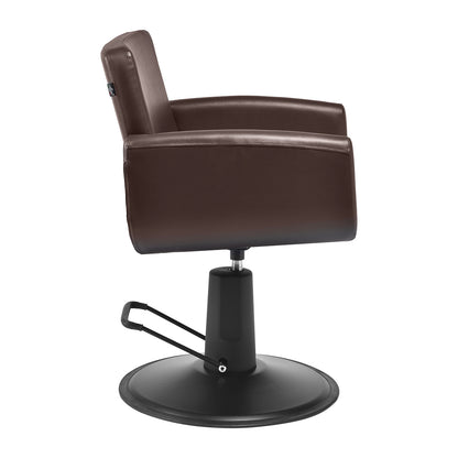 Fauteuil coiffeur Matira Brun (base noire)