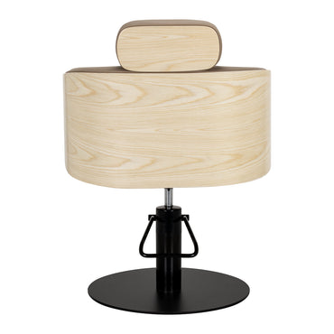 Fauteuil coiffeur Westra Beige (base noire)