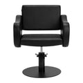 Fauteuil coiffeur Sevona Noir (base noire)