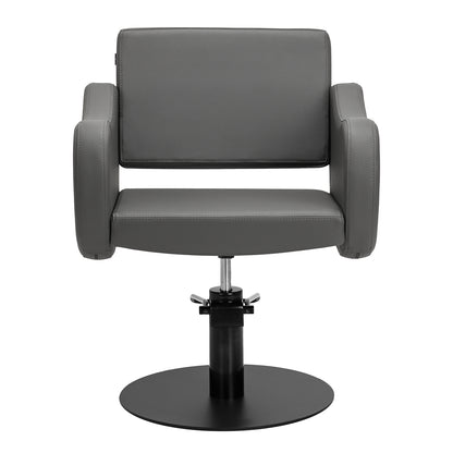 Fauteuil coiffeur Sevona Gris (base noire)