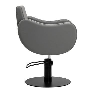 Fauteuil coiffeur Sevona Gris (base noire)