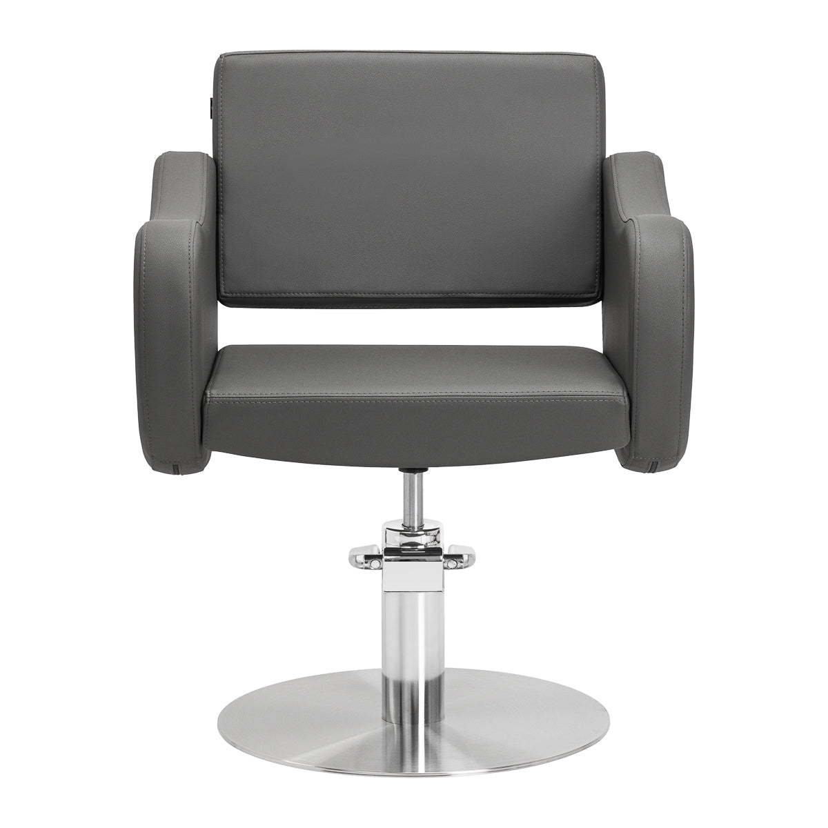 Fauteuil coiffeur Sevona Gris (base inox)