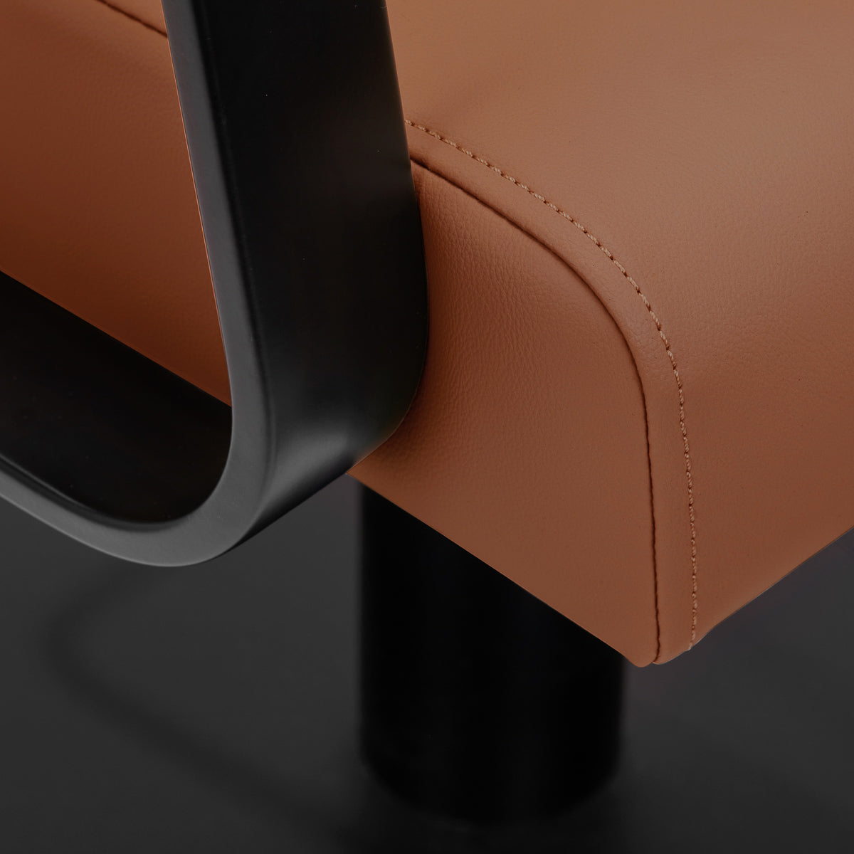 Fauteuil coiffeur Portiva Noir & Orange