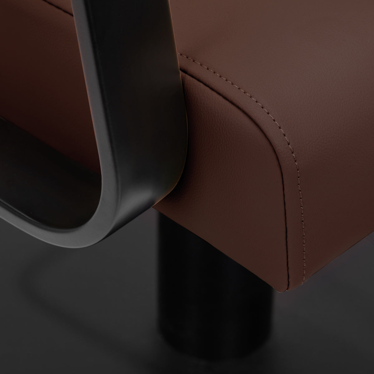 Fauteuil coiffeur Portiva Noir & Chocolat