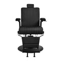 Fauteuil barbier Mason Noir (structure noire)
