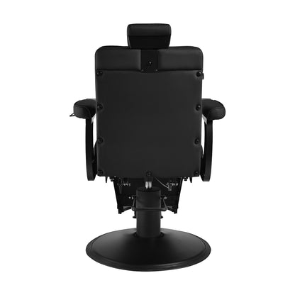 Fauteuil barbier Mason Noir (structure noire)