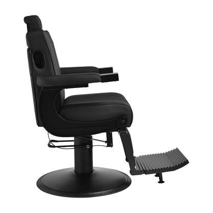 Fauteuil barbier Mason Noir (structure noire)