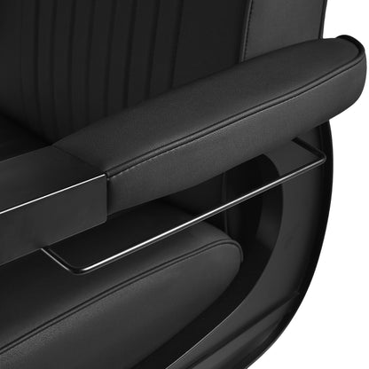 Fauteuil barbier Mason Noir (structure noire)