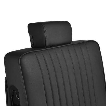 Fauteuil barbier Mason Noir (structure noire)