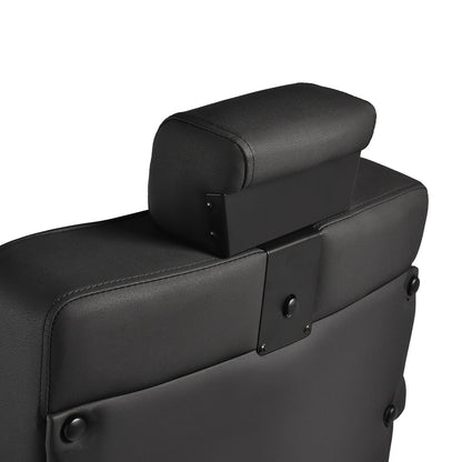 Fauteuil barbier Mason Noir (structure noire)