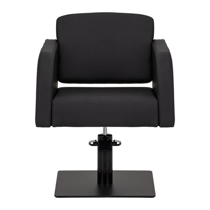Fauteuil coiffeur Elara Noir (base noire)