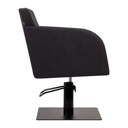 Fauteuil coiffeur Elara Noir (base noire)