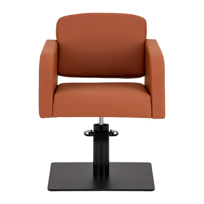 Fauteuil coiffeur Elara Brun (base noire)
