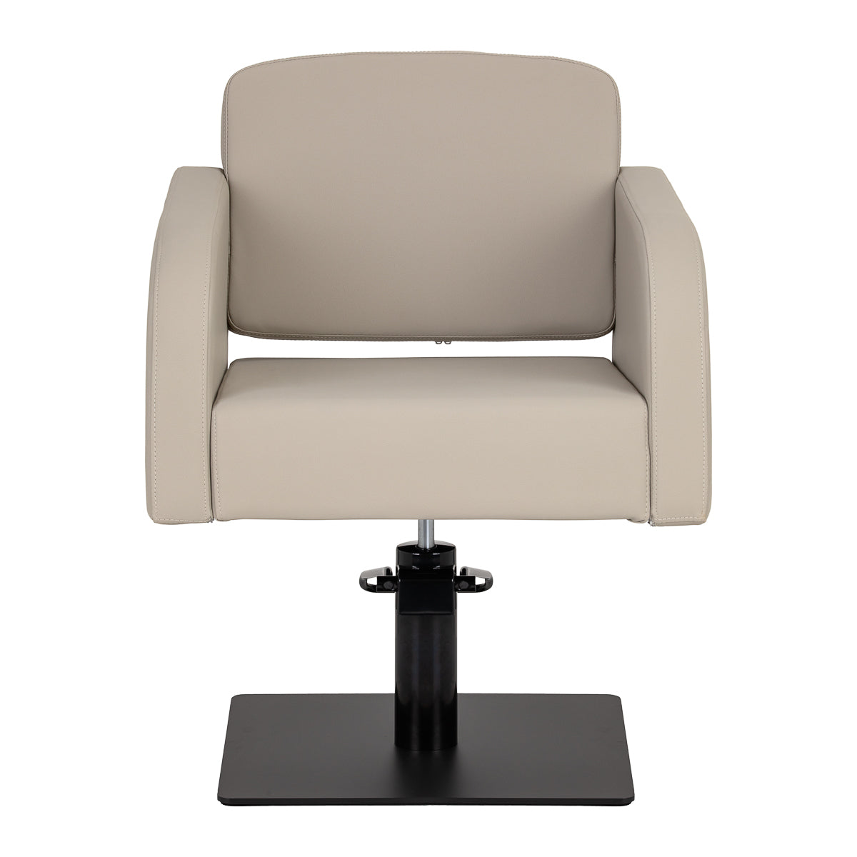 Fauteuil coiffeur Elara Gris Beige (base noire)