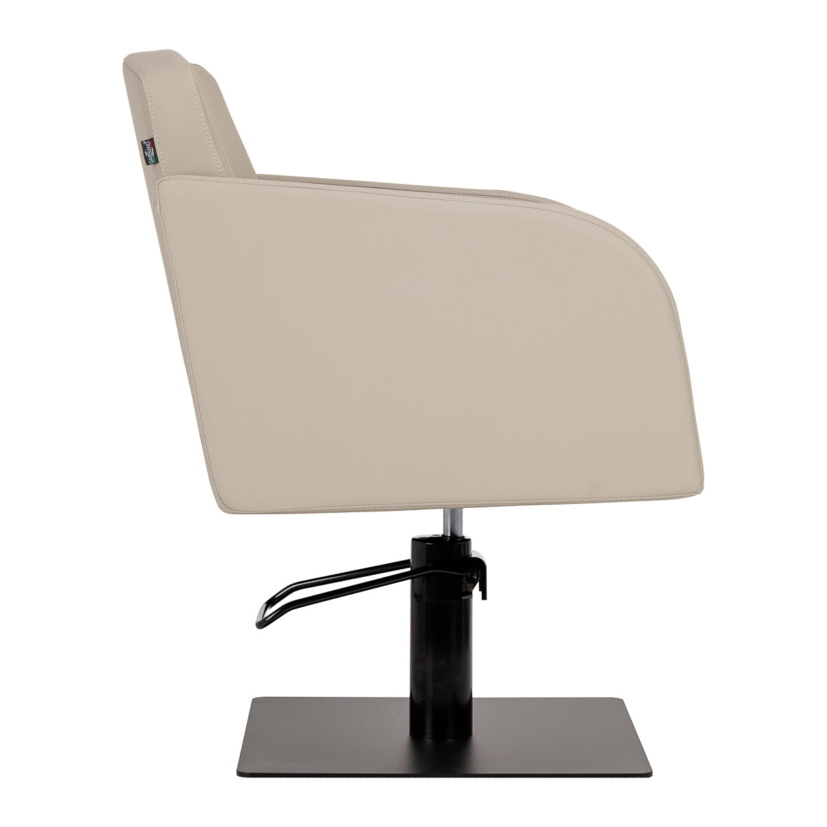Fauteuil coiffeur Elara Gris Beige (base noire)