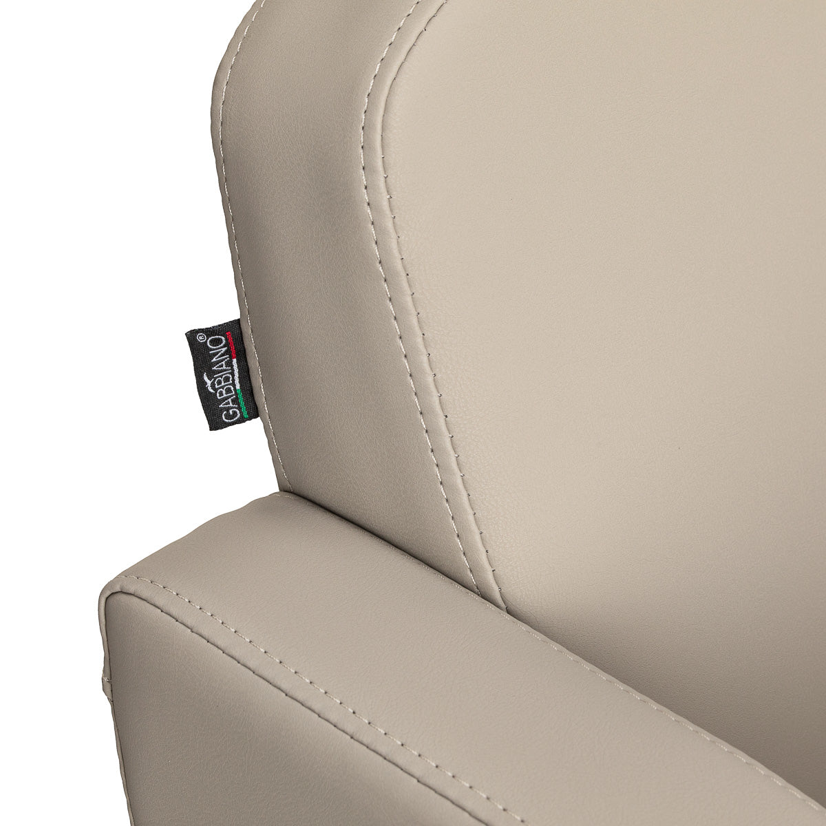 Fauteuil coiffeur Elara Gris Beige (base noire)