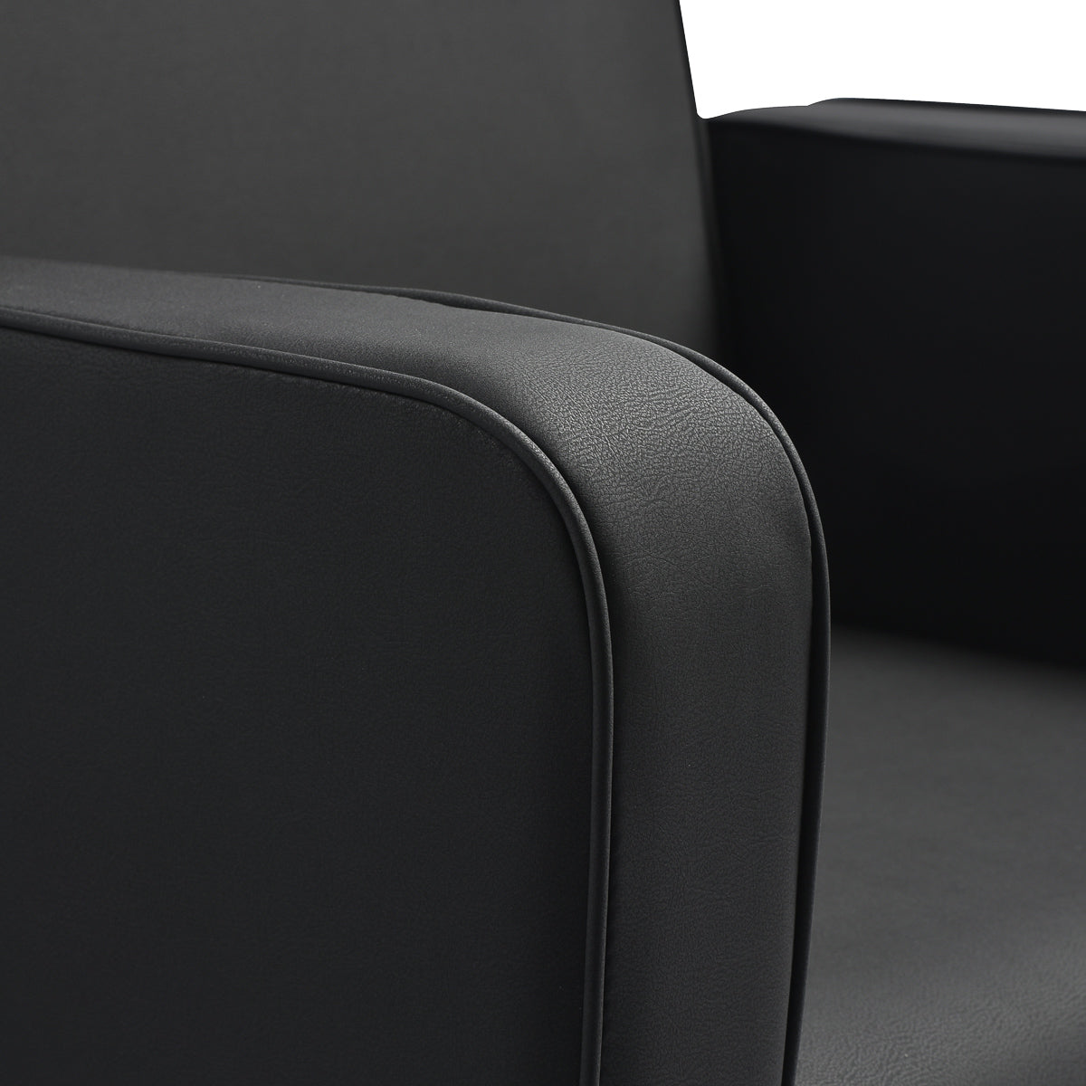 Fauteuil coiffeur Sierra Noir (base noire)