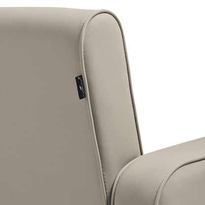 Fauteuil coiffeur Studio Gris Beige Base Noire