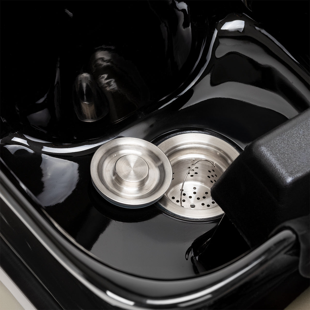 Bac à shampoing Elara Noir