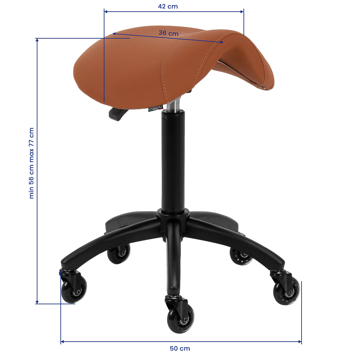 Tabouret coiffure Gabbiano D032 marron