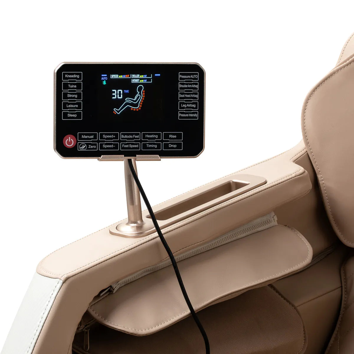 Fauteuil massant Relax Prime Crème & Beige