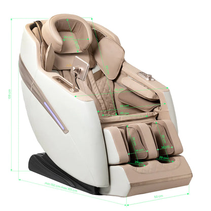 Fauteuil massant Relax Prime Crème & Beige