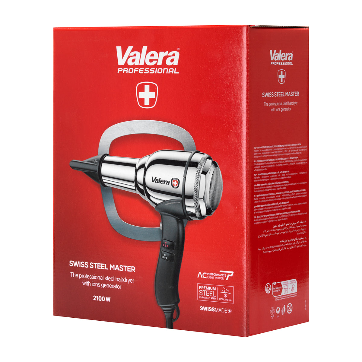 Valera sèche-cheveux Steel Master Chrome ionique