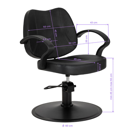 Siège coiffeur Pro Seat S20 Noir