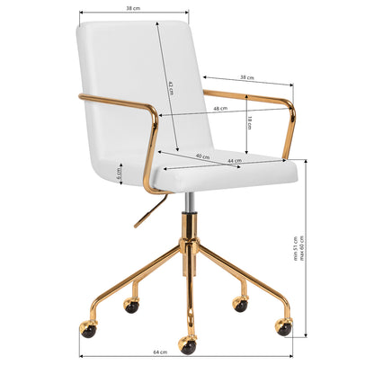 Chaise cosmétique Prestige Chair Crème & Gris