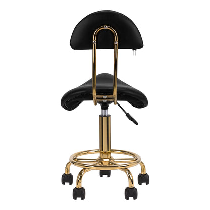 Tabouret cosmétique Essential Gold Noir – Série Sélection