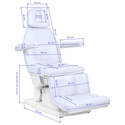 Fauteuil pédicure Medical Pro 4M Blanc Froid