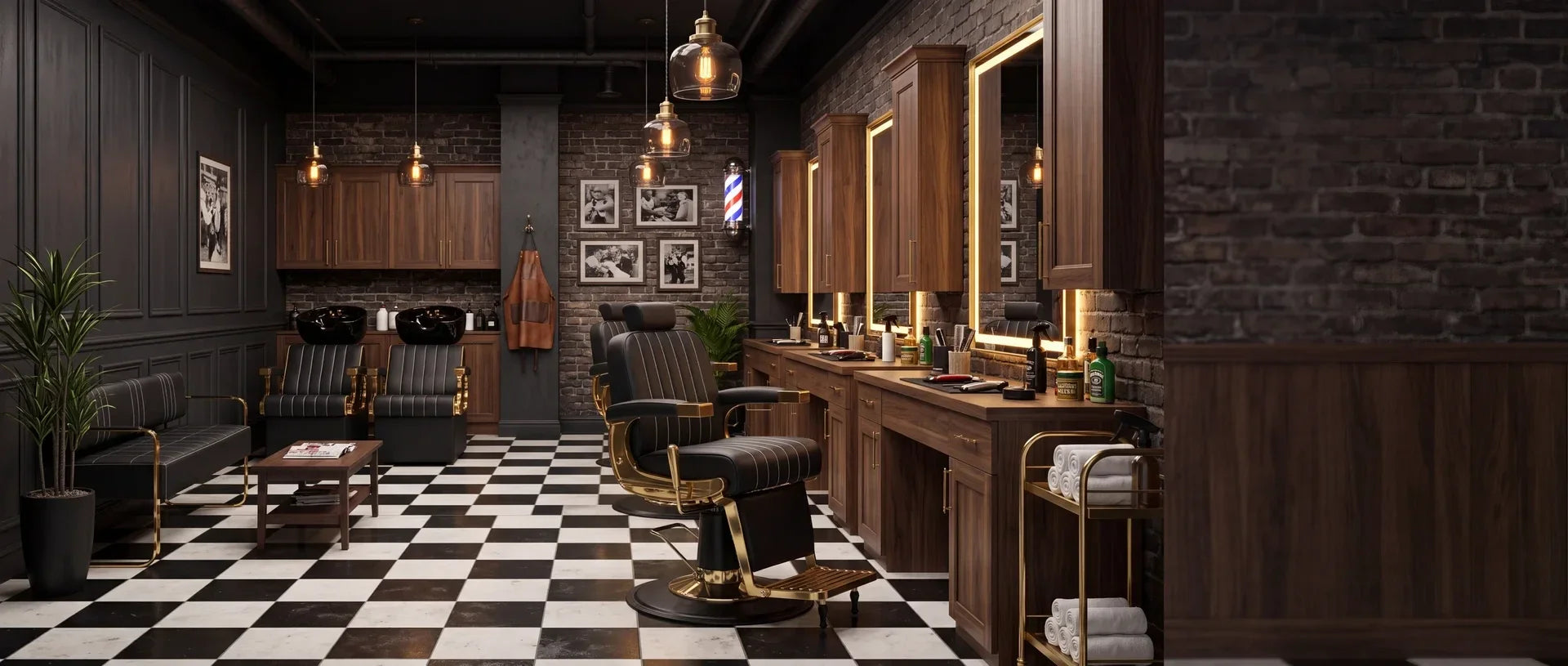 Barber shop en situation